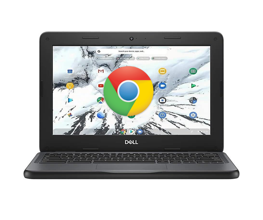 Dell Chromebook 3100 (WiFi) 4 GB, 32 GB Black, Webcam - Refurbished (Good)