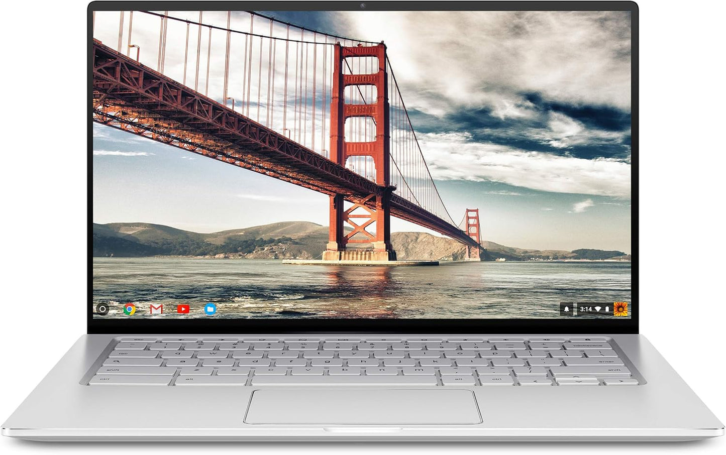 ASUS Chromebook Flip C434 2-in-1 Laptop 14" Touchscreen Full HD, Silver, 4 GB RAM - 64 GB SSD - Refurbished (Good)